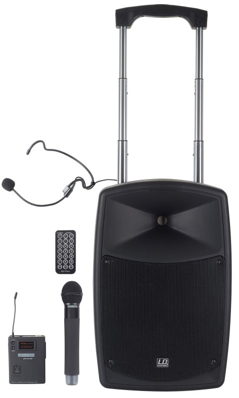 Mobilní bateriový reproduktor s mikrofonem, USB MP3, BT